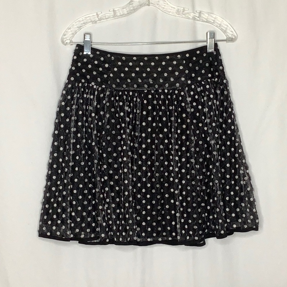 Nanette Lepore Polka Dot Tule Miniskirt Size 4